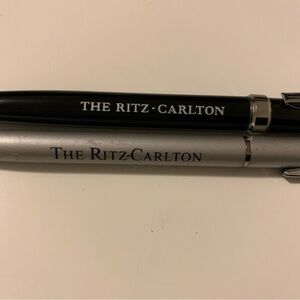 The Ritz-Carlton Black and Silver Pens